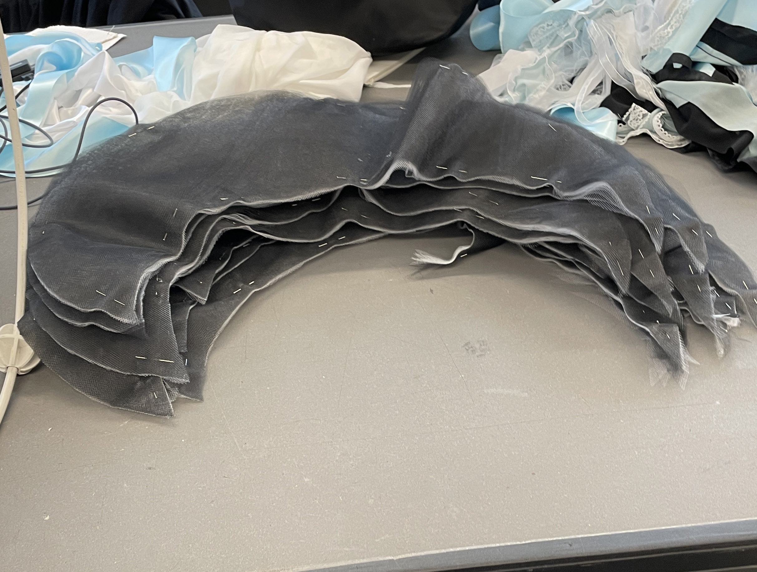 Parametric coding, expanding ruffle simulation